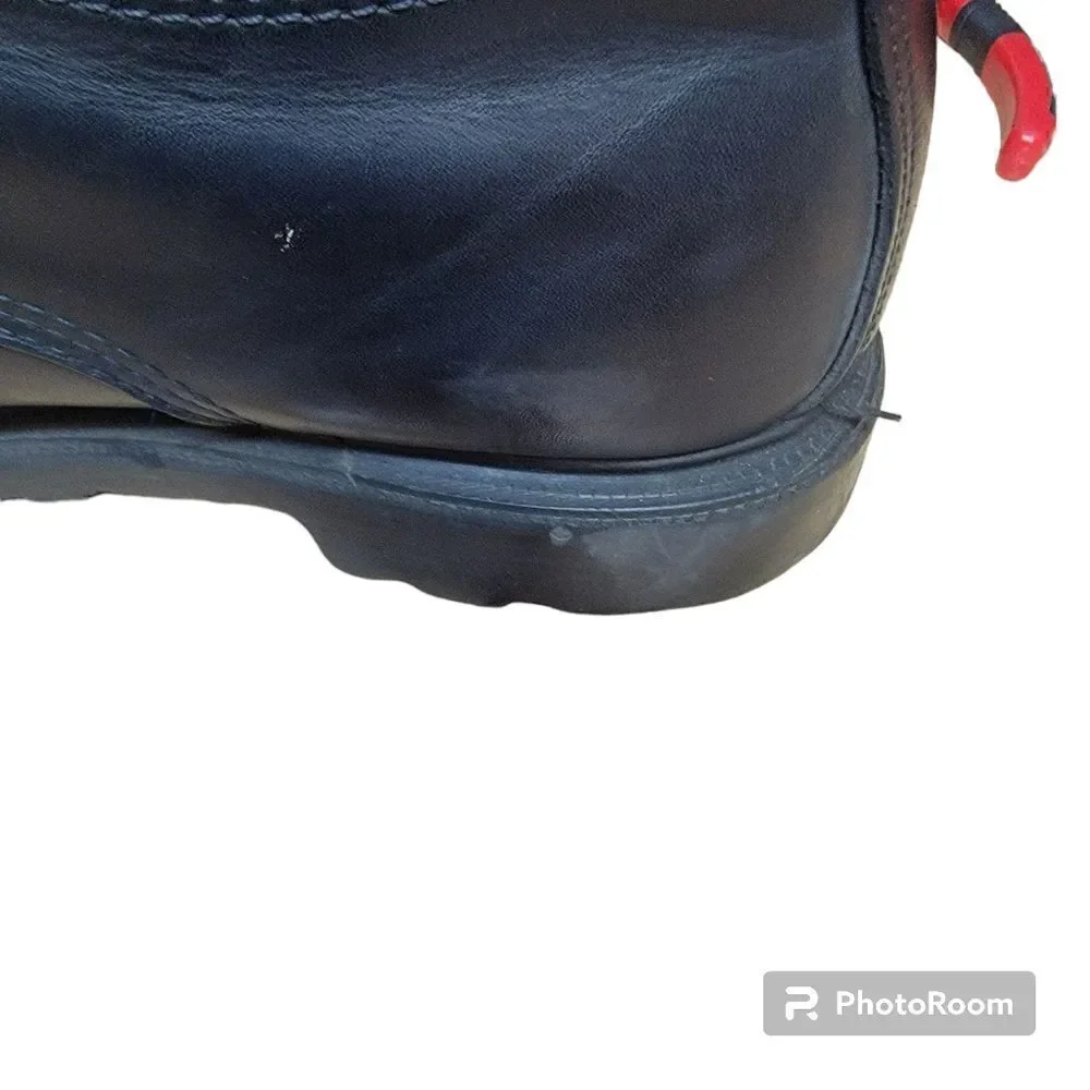 COPY - Red Wing Men's Black Leather Gore-Tex  Steel Toe Work Boots. Size 12